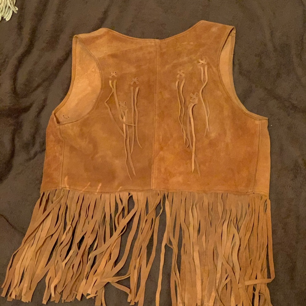 Custom leather vest - Picture 2 of 3
